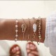 Layered Bracelet Set Assorted Beaded Bracelet Multiple Charm Pendent Stackable Wrap Bangle Rose Quartz Bracelet Links Adjustable Friendship Gift Layered Bracelet Set Assorted Beaded Bracelet Multiple Charm Pendent Stackable Wrap Bangle Rose Quartz Bracelet Links Adjustable Friendship Gift